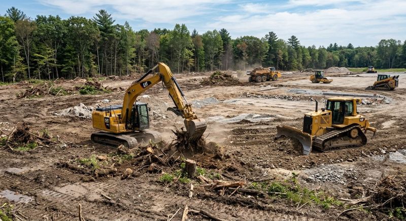 Parking Lot Land Clearing in Cumming, GA