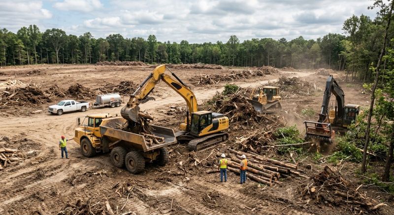 Parking Lot Land Clearing in Marietta, GA